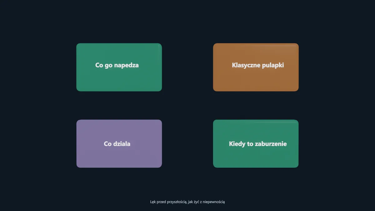 Lęk przed przyszłością, jak żyć z niepewnością