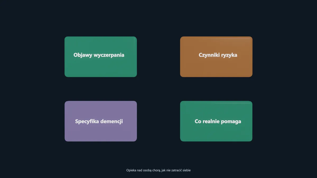 Opieka nad osobą chorą, jak nie zatracić siebie